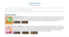 Desktop Screenshot of creature-corp.com