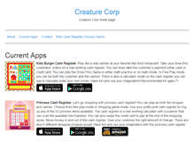 Tablet Screenshot of creature-corp.com